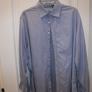 Thomas Pink Dress Shirt 17.5 x 44 100% cotton regular cuff